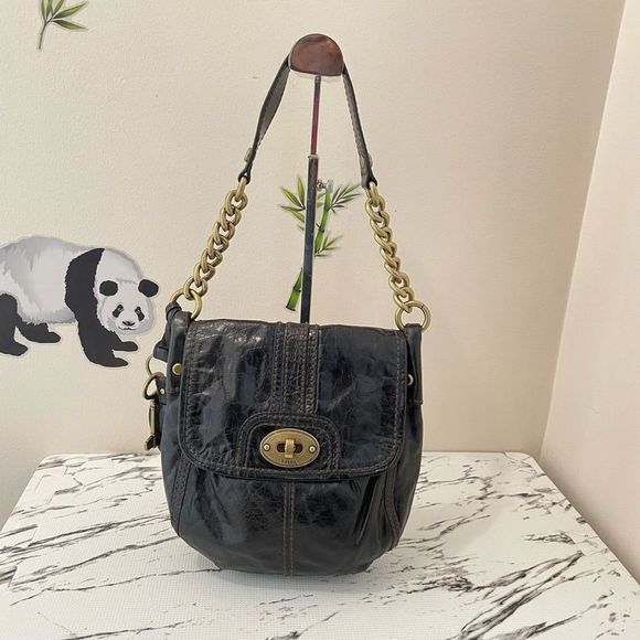 Fossil black/brown women’s small handbag - Picture 1 of 7